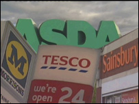 Supermarket signs