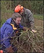 Joe lends a hand.