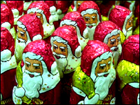 Chocolate Santas
