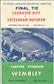 The programme for the 1961 final