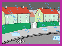 rainy scene
