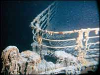 The ship's bow