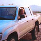 Stella on the road in Tanzania