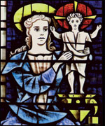 stained glass window