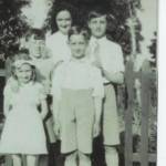 My Sister Sylvia and Myself (Sonny) every one called me that, are on the left of this picture. The others are Villagers from Deighton in North Yorkshire. I was back home after several months, my Sister stayed for a much longer time. It was an idyllic life for a young boy but I wanted to be where the action was so pestered my mother until she gave in. I was a reluctant evacuee although Aunt Rose Waller was a lovely lady who was kind and caring. They were happy times really. My Sister Sylvia and Myself (Sonny) every one called me that, are on the left of this picture. The others are Villagers from Deighton in North Yorkshire. I was back home after several months, my Sister stayed for a much longer time. It was an idyllic life for a young boy but I wanted to be where the action was so pestered my mother until she gave in. I was a reluctant evacuee although Aunt Rose Waller was a lovely lady who was kind and caring. They were happy times really.