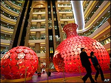 香港銅鑼灣某商場內的春節裝飾(28/1/2010)