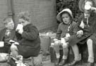 Photograph showing of some evacuees