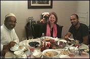 Clare with friends 