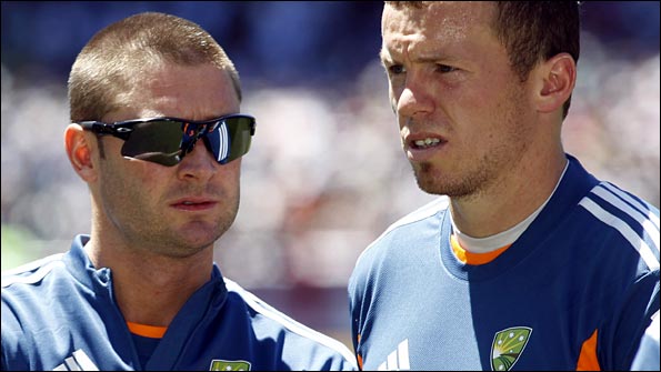 Michael Clarke and Peter Siddle