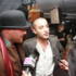 Adil speaks to the press