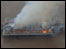 Weston pier fire from the air
