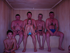 Sweating men