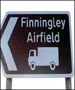 Finningley airfield sign 