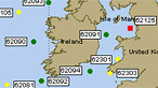 A wave buoy map courtesy of NOAA