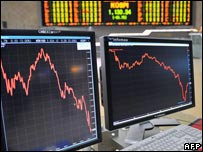 shares falling