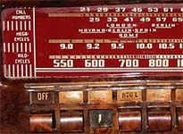 An old radio...