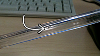 plug the hole in the middle of your biro