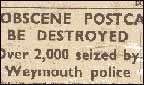 Press cuttings from the time.