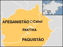 Mapa da região