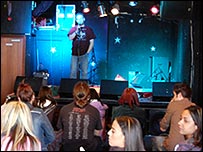 Poet on the stage