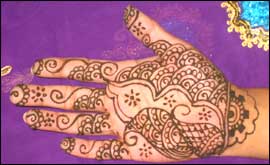 painted hand