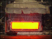 In the furnace