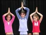 Young dancers at a Bollywood dance workshop in Armagh Civic Centre 