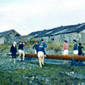 Getting the boat ready for the water at Larne