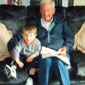 Norman with family friend Thomas Rowlinson