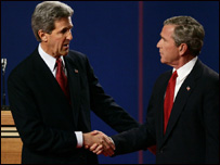 John F Kerry và George W Bush