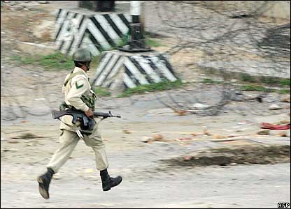 Soldier near Red Mosque