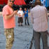 Director Will Kinderberg points out Chris and Dave doing what in the world of TV is known as a 'piece to camera'.