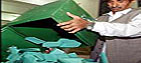Ballot box and papers