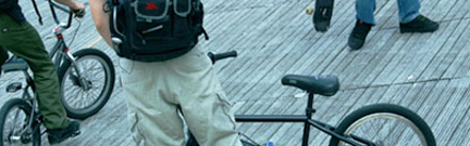 Boys on bikes