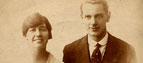 Sepia photograph of unknown figures