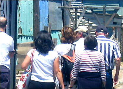 Tourist walkabout