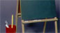blackboard and chalk