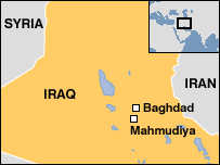 Mapa Iráku