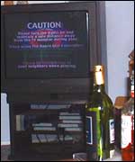 Dance mat warning 