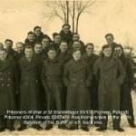 POW's at Stammlager XX1D (Poznan, Poland). Prisoner number 4304, Private 6287458, Ron Homersham, back row, left. POW's at Stammlager XX1D (Poznan, Poland). Prisoner number 4304, Private 6287458, Ron Homersham, back row, left.