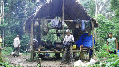 The crew's camp