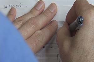 Composer Nick BicÃ¢t is finding inspiration for a new piece of music in the architecture and sounds of St Paulâ€™s Cathedral. 