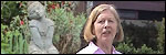 Linda Knight in her garden