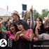 Crowds enjoying the music