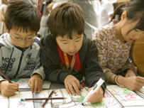 Children drawing