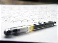 Pen and paper