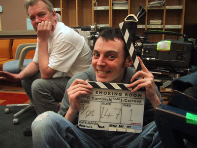 between takes