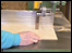 Wood being sawn