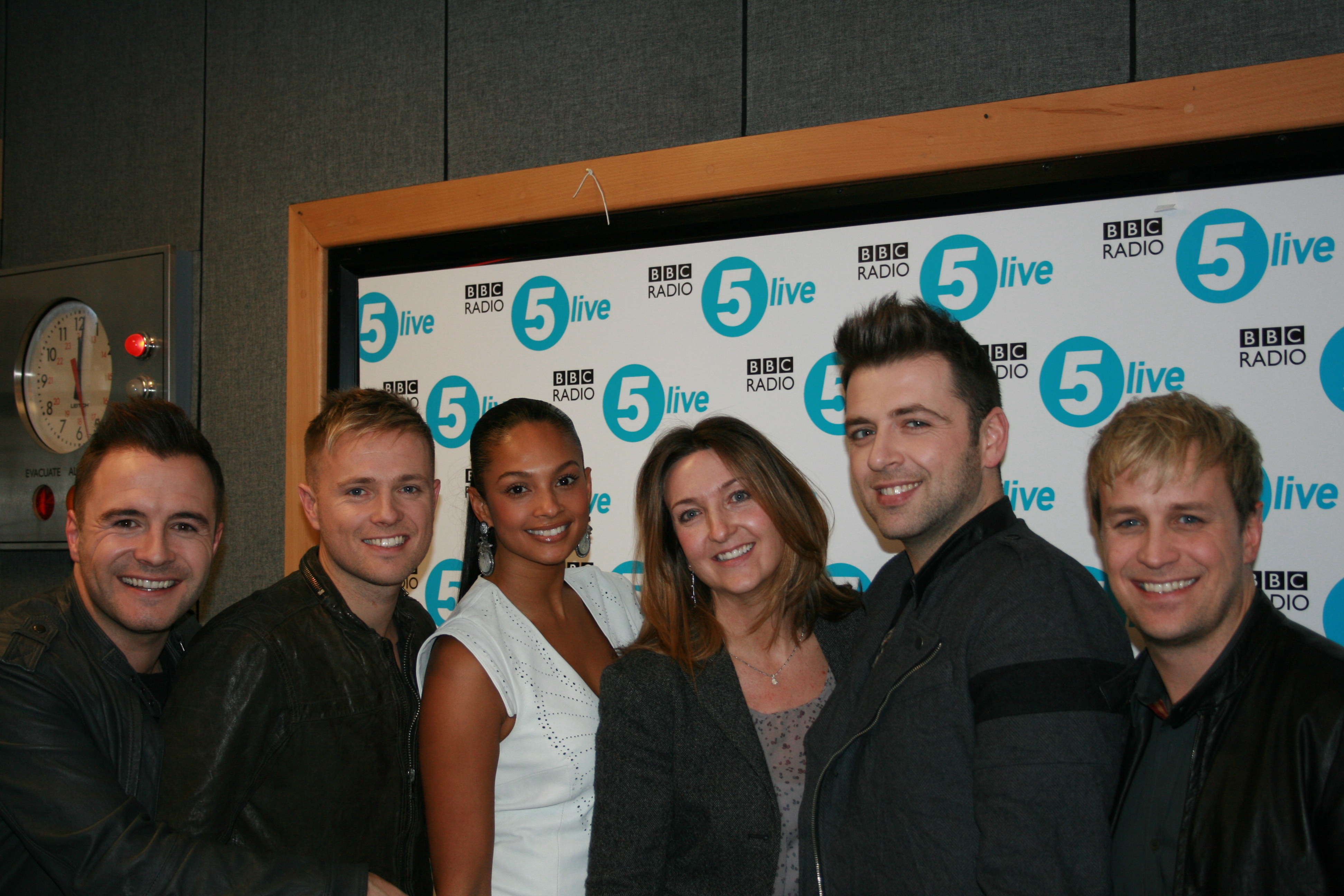 Westlife and Alesha Dixon Westlife and Alesha Dixon