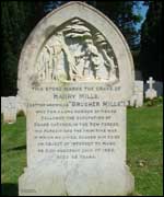 Brusher's headstone